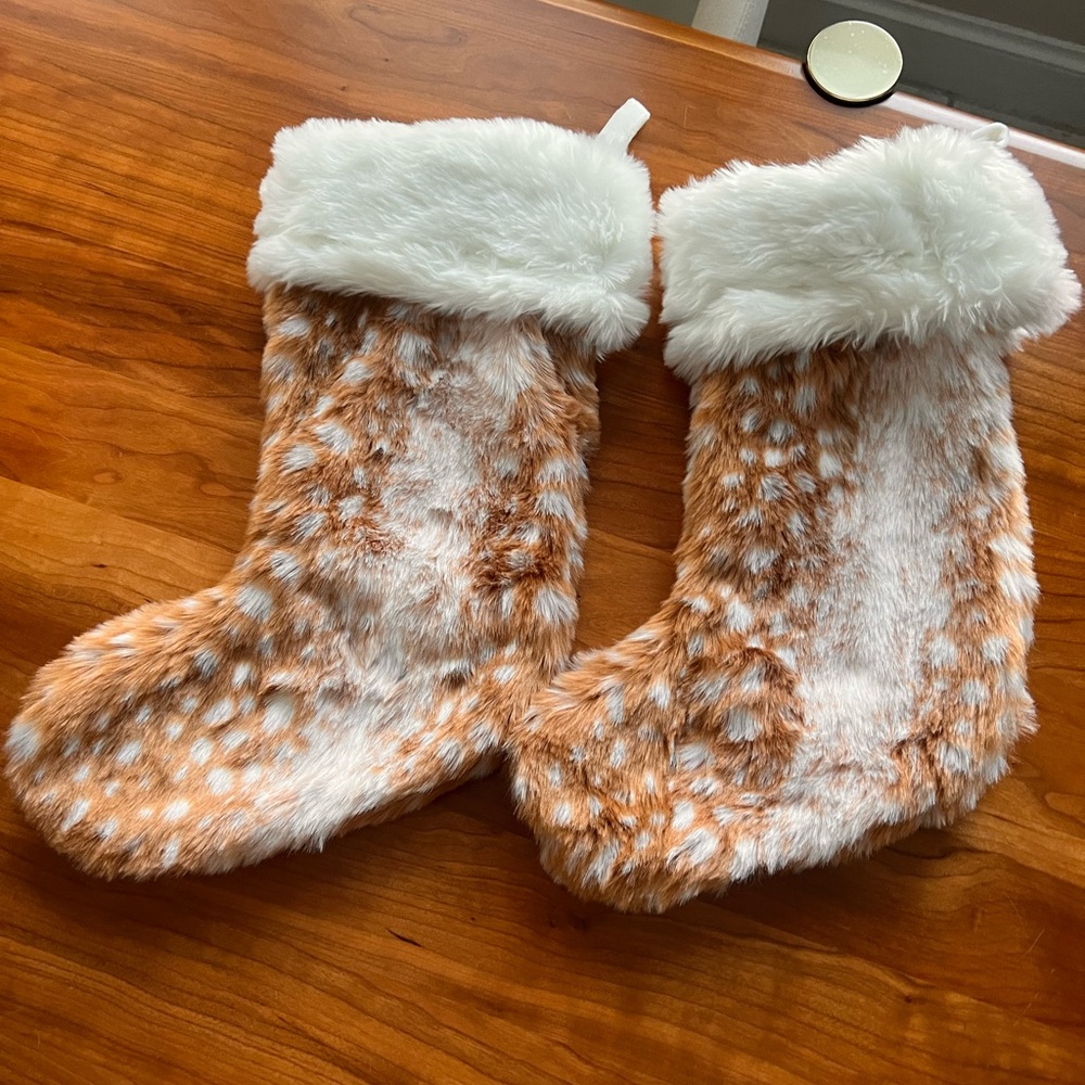 Faux Fur Christmas Stockings